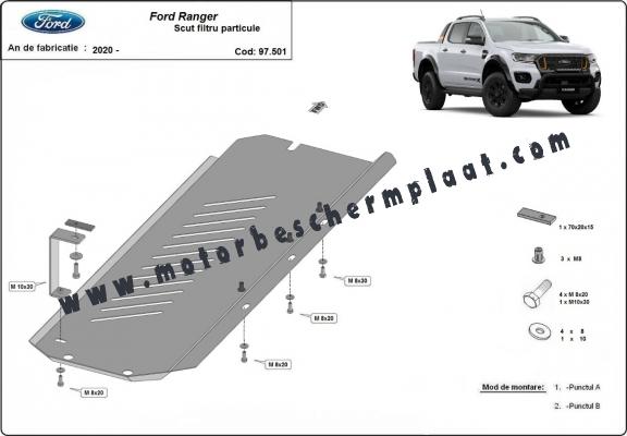 DPF  Beschermplaat voor Ford Ranger