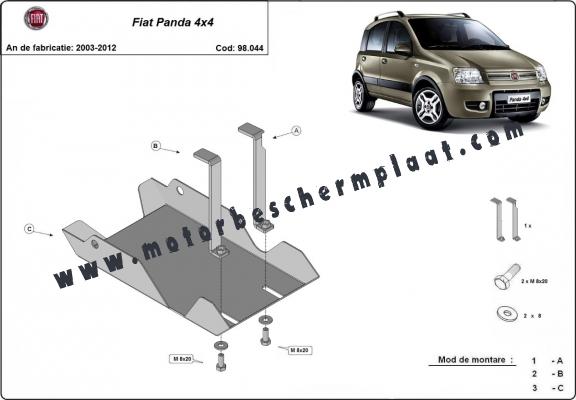 Differentieel Beschermplaat voor Fiat Panda 4x4