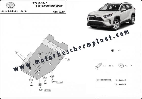 Differentieel Beschermplaat voor Toyota RAV 4