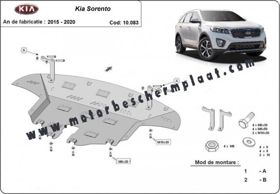 Motor en Versnellingsbak Beschermplaat voor Kia Sorento