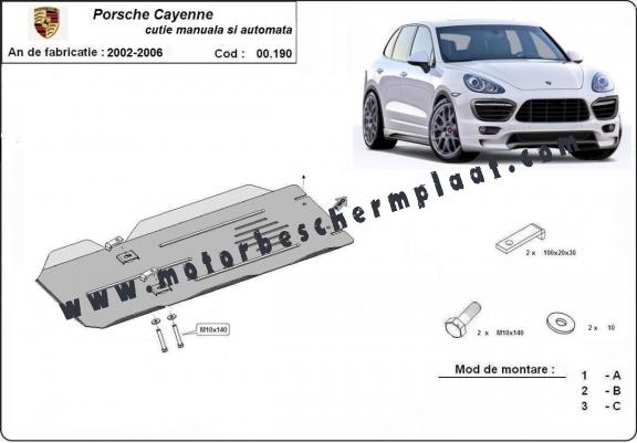 Handmatige en automatisch Versnellingsbak Beschermplaat voor Porsche Cayenne