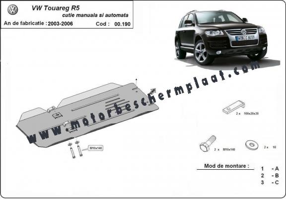 Handmatige en automatisch Versnellingsbak Beschermplaat voor VW Touareg 7L