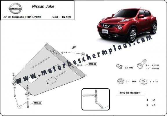 Motor, Versnellingsbak en Radiator Beschermplaat voor Nissan Juke