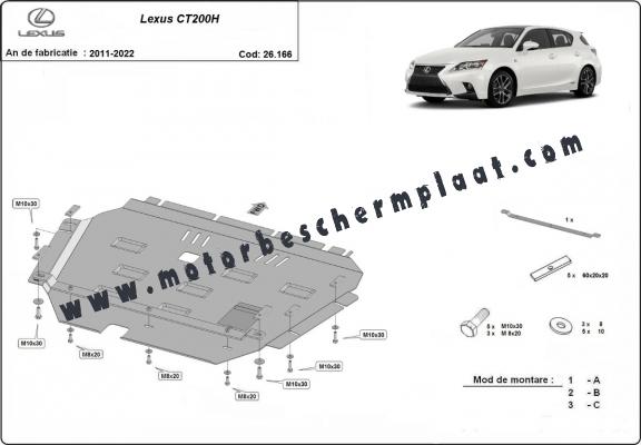 Motor, Versnellingsbak en Radiator Beschermplaat voor Lexus CT200H