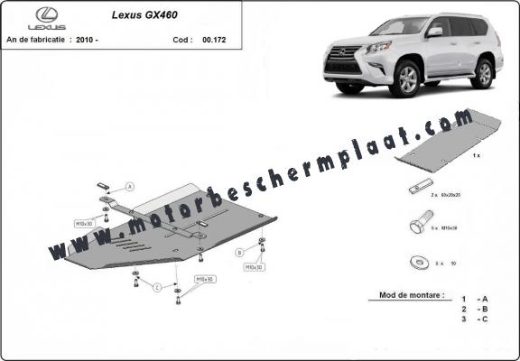 Versnellingsbak Beschermplaat voor Lexus GX460