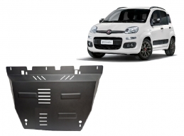 Motor, Versnellingsbak en Radiator Beschermplaat voor Fiat Panda 4x2