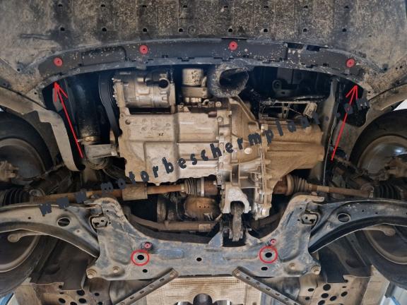 Motor, Versnellingsbak en Radiator Beschermplaat voor Ford Fiesta VII