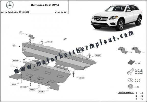 Motor Beschermplaat voor Mercedes GLC X253