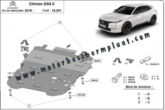 Motor en Versnellingsbak Beschermplaat voor Citroen DS4 II