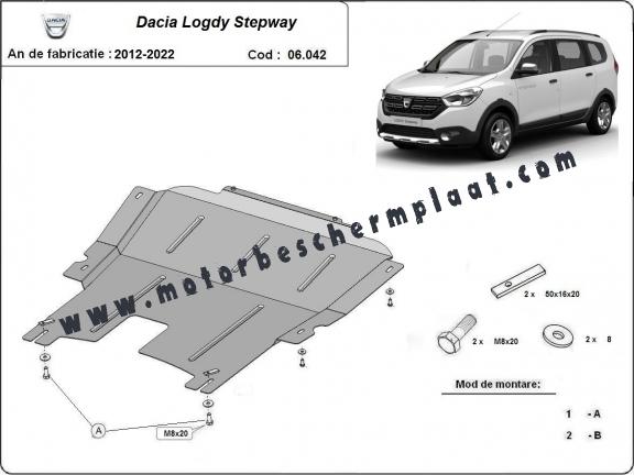 Motor en Versnellingsbak Beschermplaat voor Dacia Lodgy Stepway