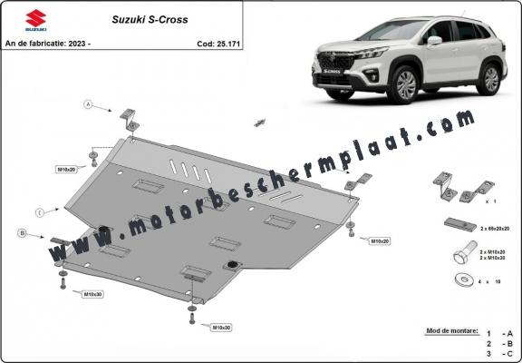 Motor en Versnellingsbak Beschermplaat voor Suzuki S-Cross