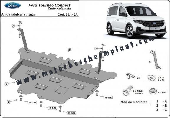 Motor, Versnellingsbak en Radiator Beschermplaat voor Ford Tourneo Connect - automatische versnellingsbak