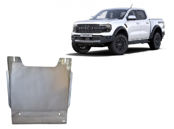 Tussenbak Beschermplaat Ford Ranger Raptor - Aluminium