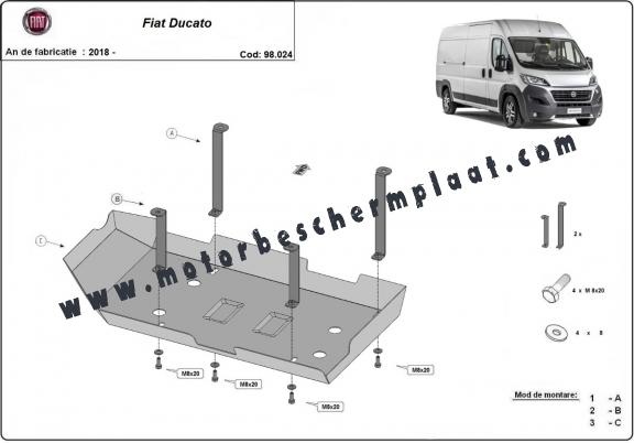 AdBlue tank Beschermplaat voor Fiat Ducato