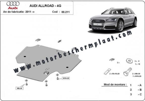 Versnellingsbak Beschermplaat voor Audi All Road A6