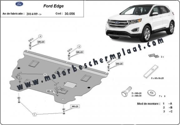 Motor, Versnellingsbak en Radiator Beschermplaat voor Ford Edge