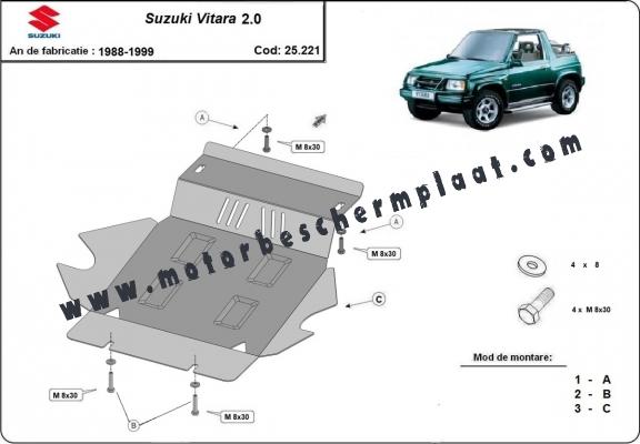 Motor en Radiator Beschermplaat voor Suzuki Vitara 2.0