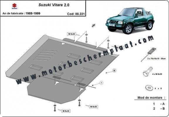 Versnellingsbak Beschermplaat voor Suzuki Vitara 2.0