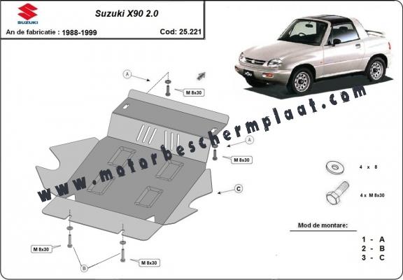 Motor en Radiator Beschermplaat voor Suzuki X90 2.0