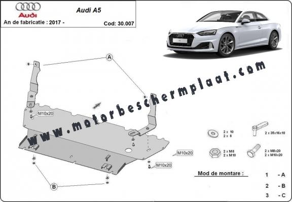 Motor en Radiator Beschermplaat voor Audi A5