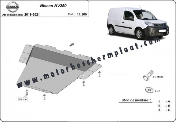 Motor en Versnellingsbak Beschermplaat voor Nissan NV250