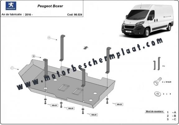 AdBlue tank Beschermplaat voor Peugeot Boxer