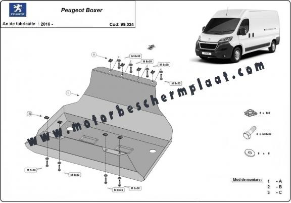 Brandstoftank Beschermplaat voor Peugeot Boxer