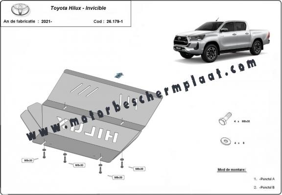 Radiator Beschermplaat voor Toyota Hilux Invincible