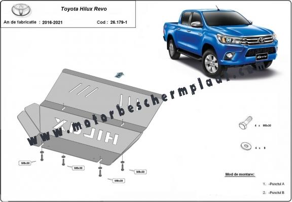 Radiator aluminium  Beschermplaat voor Toyota Hilux Revo