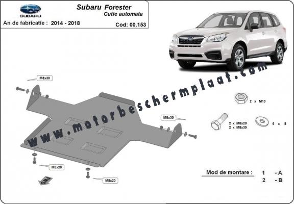 Versnellingsbak Beschermplaat voor - automatische versnellingsbak Subaru Forester 4