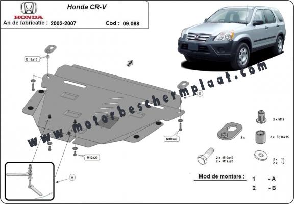 Motor, Versnellingsbak en Radiator Beschermplaat voor Honda CR-V