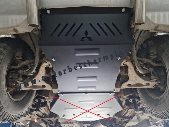 Motor en Radiator Beschermplaat voor Mitsubishi Pajero 3 (V60, V70) Vers. 2.0