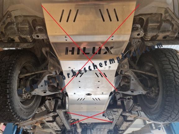 Versnellingsbak aluminium  Beschermplaat voor Toyota Hilux Invincible