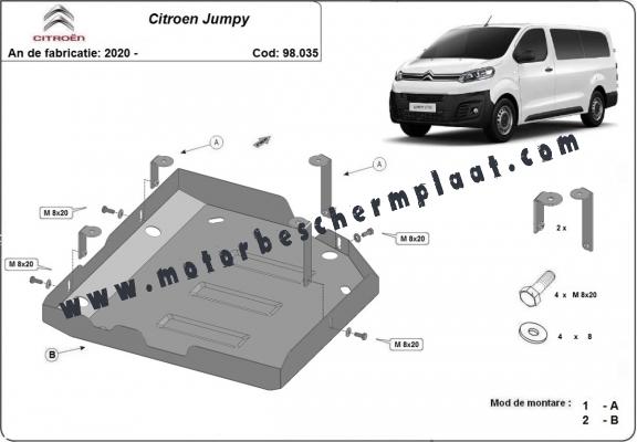 AdBlue tank Beschermplaat voor Citroen Jumpy