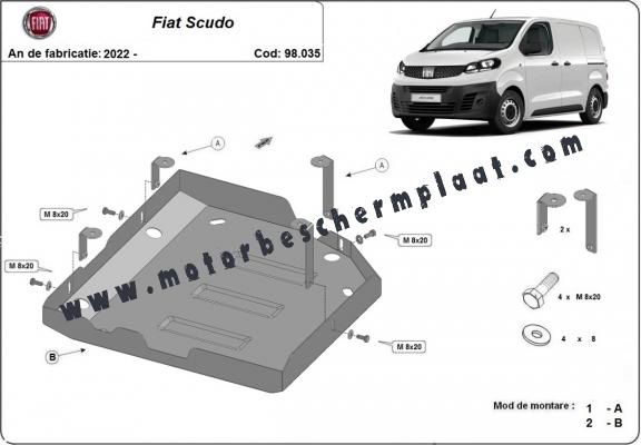 AdBlue tank Beschermplaat voor Fiat Scudo