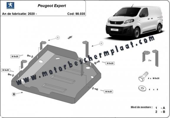 AdBlue tank Beschermplaat voor Peugeot Expert