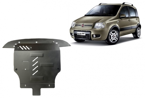 Motor, Versnellingsbak en Radiator Beschermplaat voor Fiat Panda 4x4