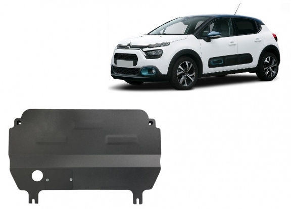 Motor en Versnellingsbak Beschermplaat voor Citroen C3