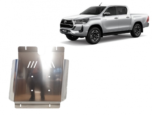 Versnellingsbak aluminium  Beschermplaat voor Toyota Hilux Invincible