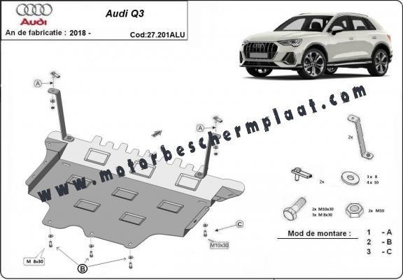 Aluminium Motor Beschermplaat voor Audi Q3