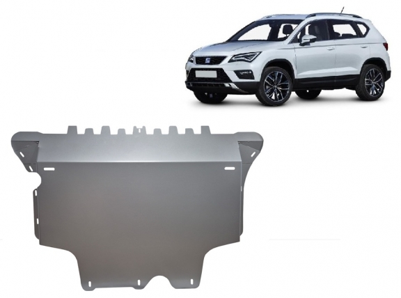 Aluminium Motor, Versnellingsbak en Radiator Beschermplaat voor Seat Ateca