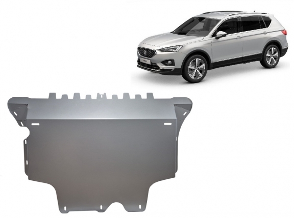 Aluminium Motor, Versnellingsbak en Radiator Beschermplaat voor Seat Tarraco