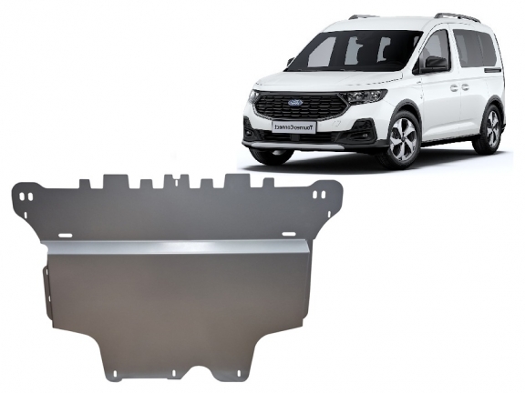Aluminium Motor, Versnellingsbak en Radiator Beschermplaat voor Ford Tourneo Connect