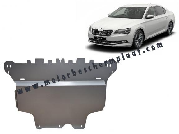 Aluminium Motor, Versnellingsbak en Radiator Beschermplaat voor Skoda Superb III