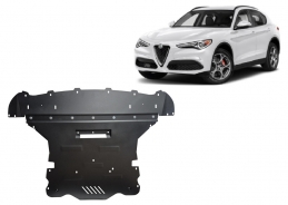 Motor, Versnellingsbak en Radiator Beschermplaat voor Alfa Romeo Stelvio