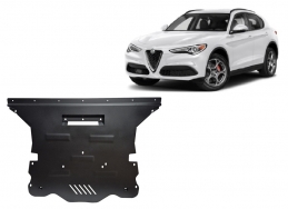 Motor, Versnellingsbak en Radiator Beschermplaat voor Alfa Romeo Stelvio