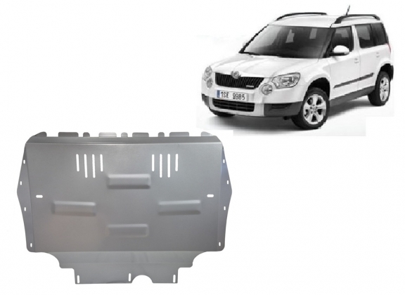 Aluminium Motor, Versnellingsbak en Radiator Beschermplaat voor Skoda Yeti