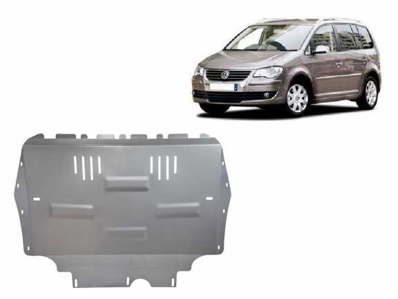 Aluminium Motor, Versnellingsbak en Radiator Beschermplaat voor Volkswagen Touran