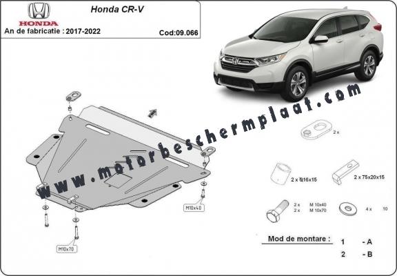 Motor, Versnellingsbak en Radiator Beschermplaat voor Honda CR-V Gen 5