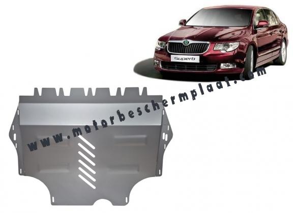 Aluminium Motor, Versnellingsbak en Radiator Beschermplaat voor Skoda Superb II